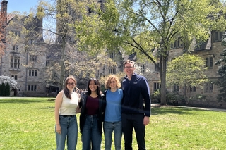 With guest speaker at Branford College